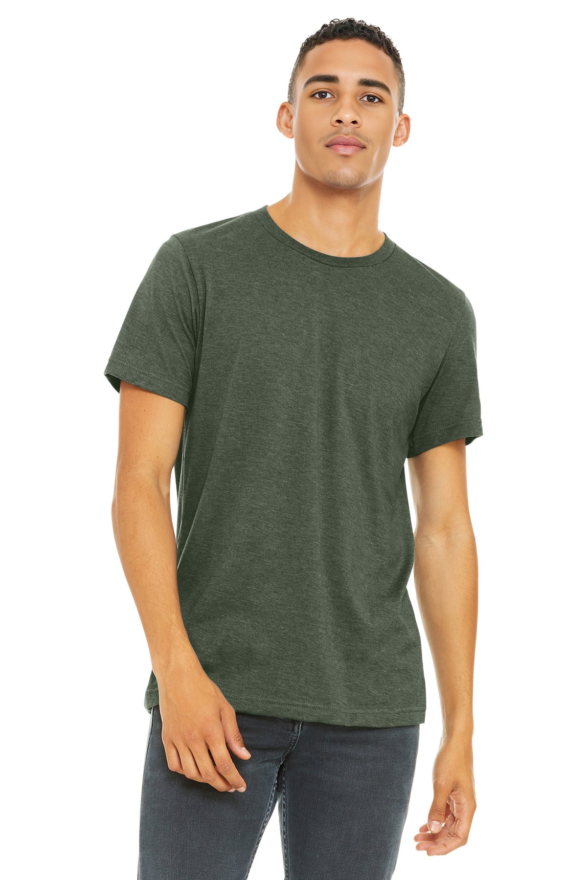 BELLA+CANVAS  Unisex Heather CVC Short Sleeve Tee BC3001CVC