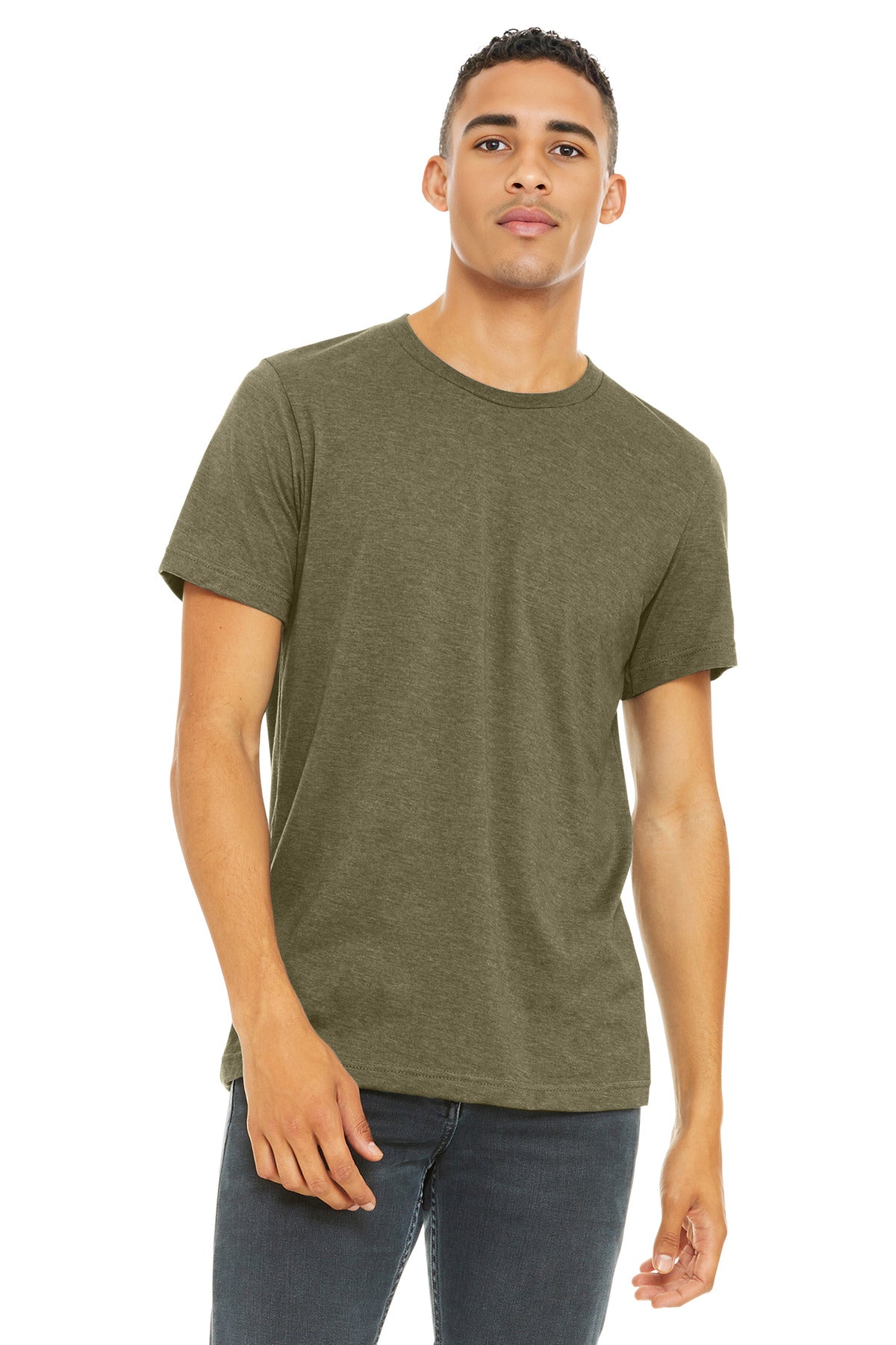 BELLA+CANVAS  Unisex Heather CVC Short Sleeve Tee BC3001CVC