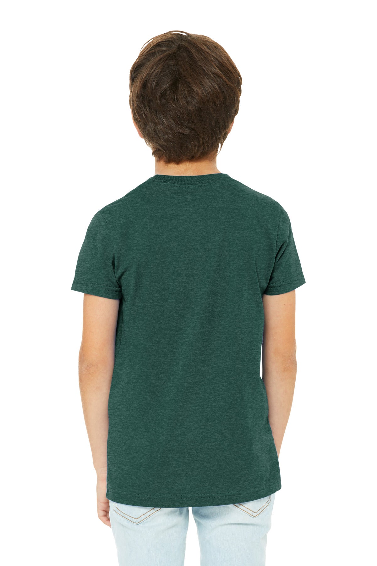 BELLA+CANVAS Youth Heather CVC Tee BC3001YCVC