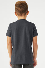 BELLA+CANVAS Youth Heather CVC Tee BC3001YCVC