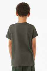 BELLA+CANVAS Youth Heather CVC Tee BC3001YCVC