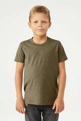 BELLA+CANVAS Youth Heather CVC Tee BC3001YCVC