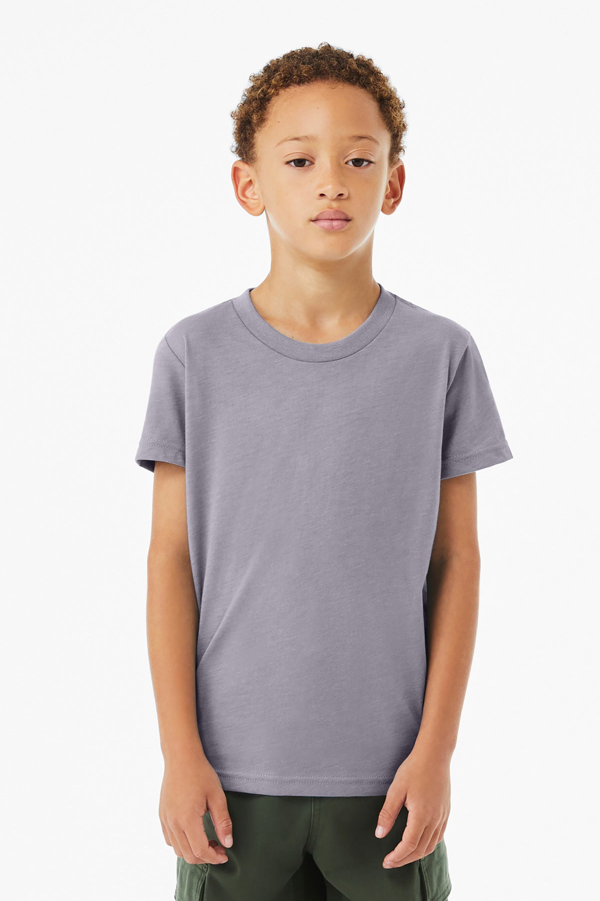 BELLA+CANVAS Youth Heather CVC Tee BC3001YCVC