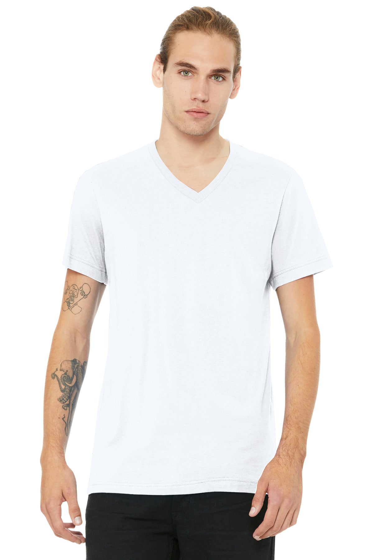 BELLA+CANVAS Unisex Heather CVC V-Neck Tee BC3005CVC