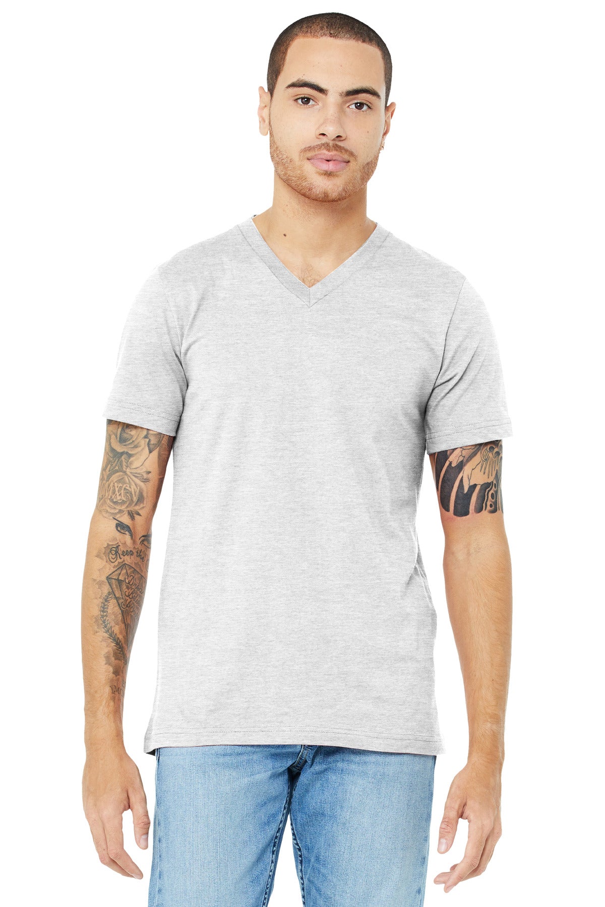 BELLA+CANVAS  Unisex Jersey Short Sleeve V-Neck Tee BC3005