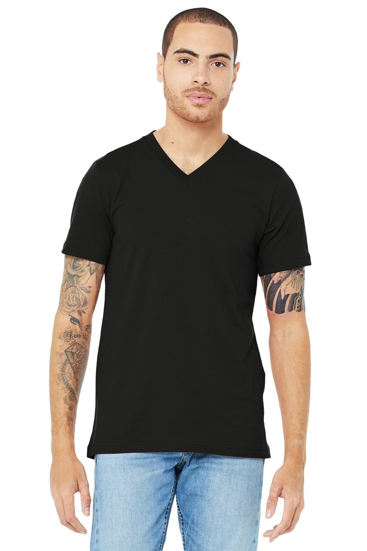BELLA+CANVAS  Unisex Jersey Short Sleeve V-Neck Tee BC3005
