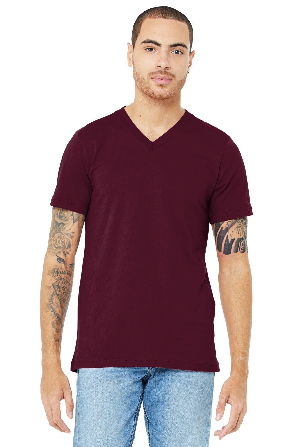 BELLA+CANVAS  Unisex Jersey Short Sleeve V-Neck Tee BC3005