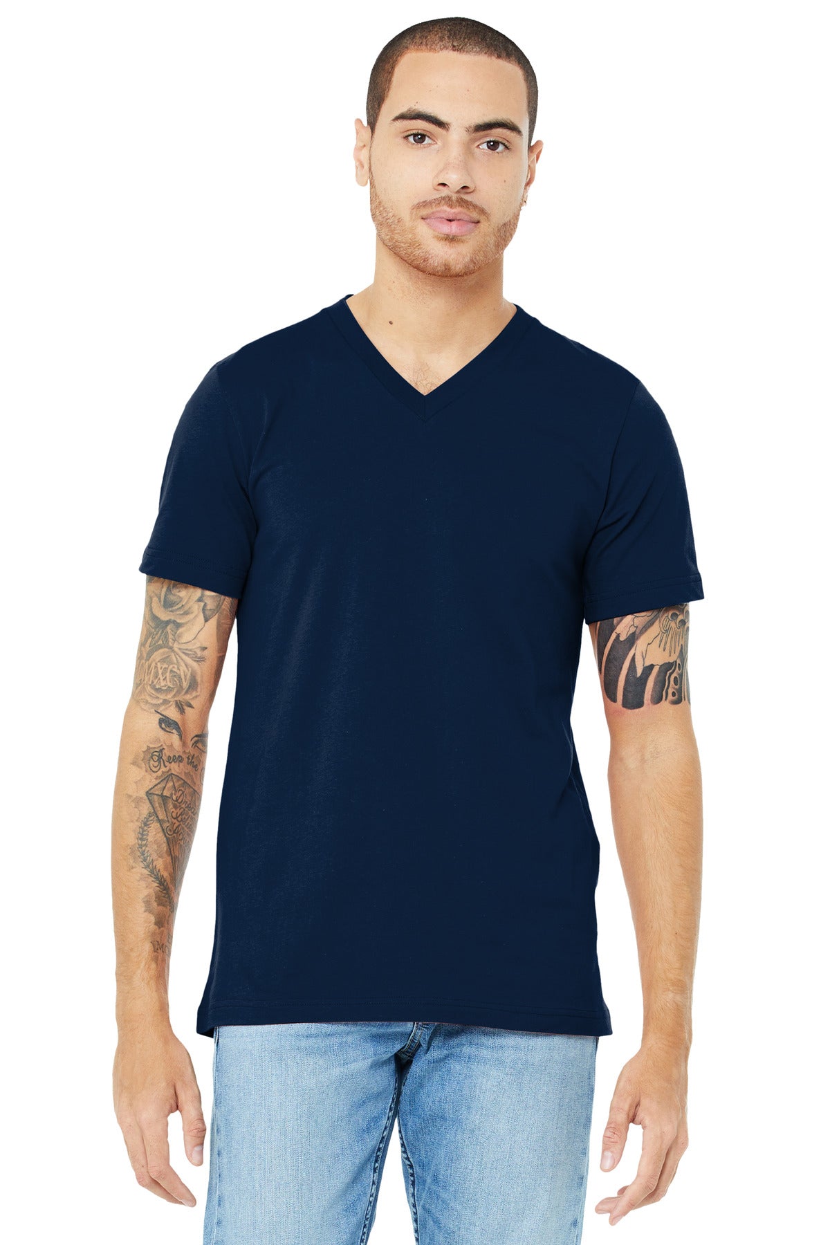 BELLA+CANVAS  Unisex Jersey Short Sleeve V-Neck Tee BC3005