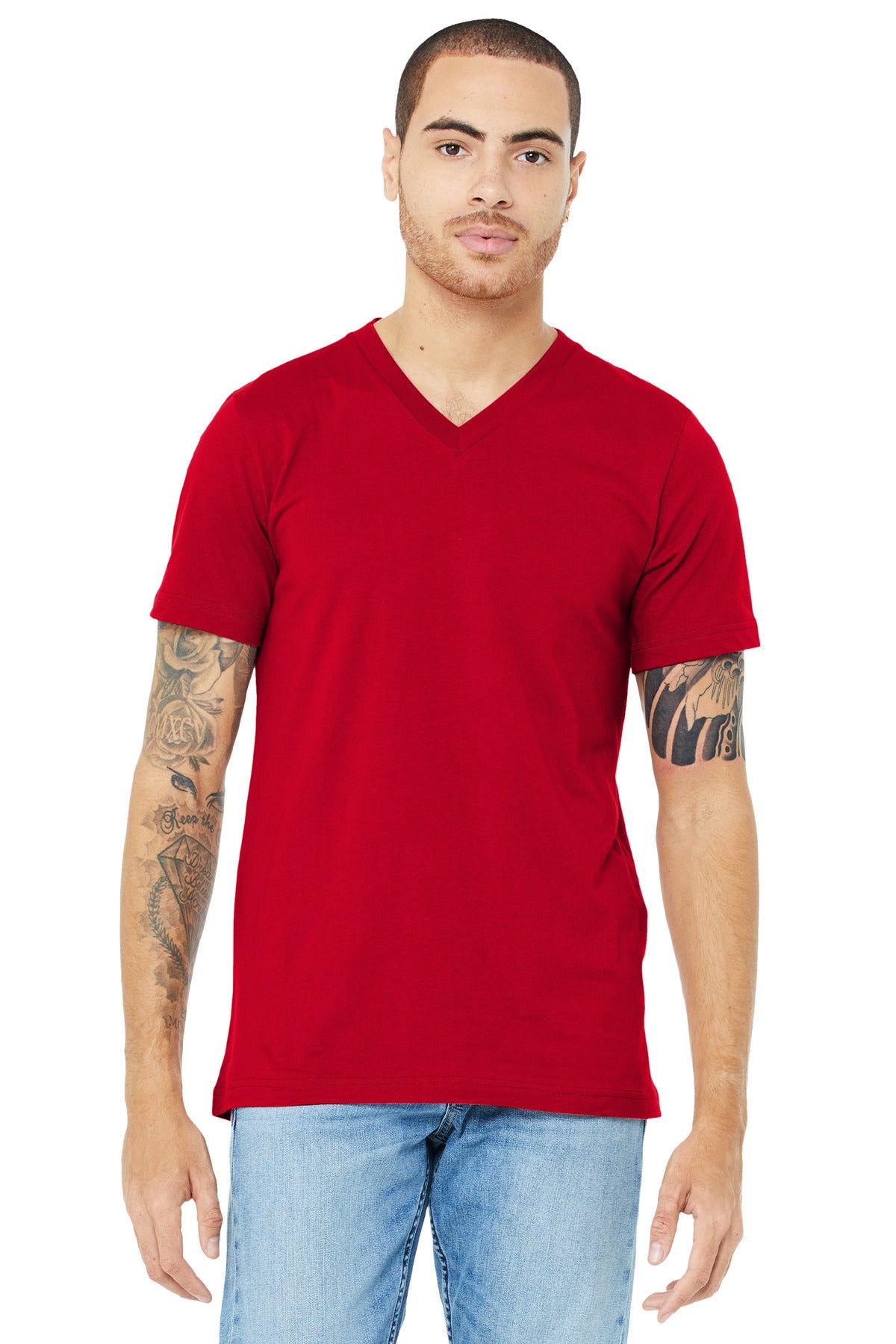 BELLA+CANVAS  Unisex Jersey Short Sleeve V-Neck Tee BC3005