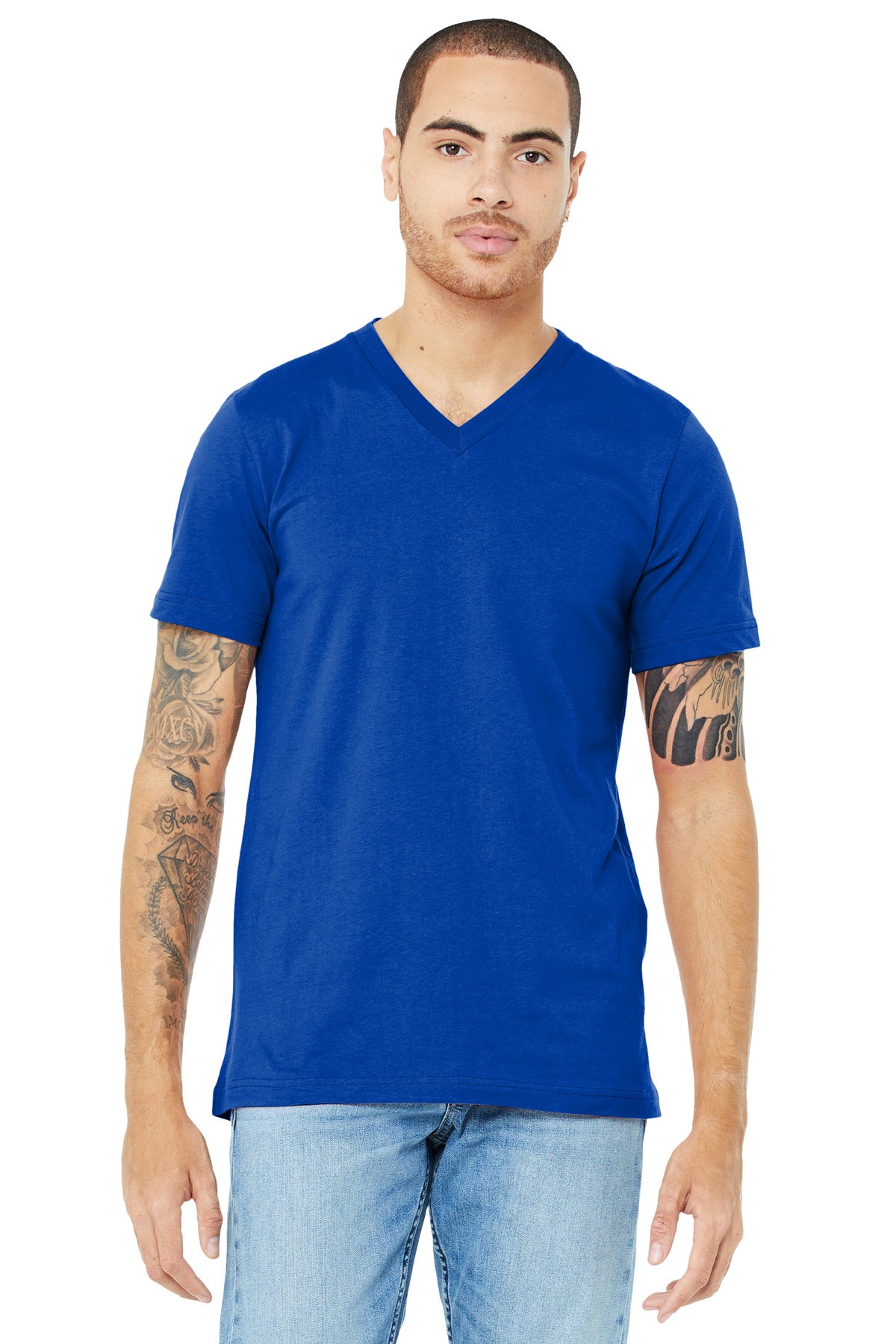 BELLA+CANVAS  Unisex Jersey Short Sleeve V-Neck Tee BC3005