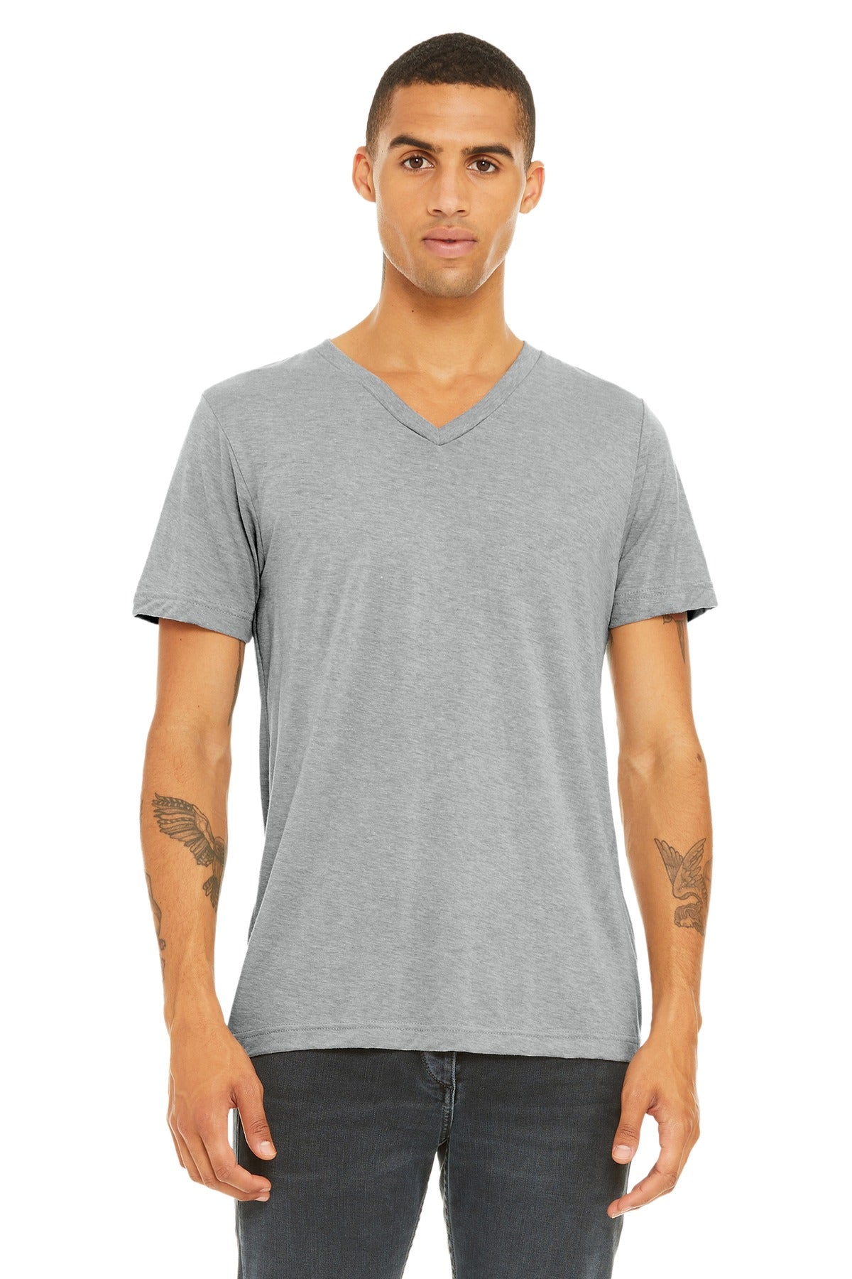 BELLA+CANVAS  Unisex Triblend Short Sleeve V-Neck Tee BC3415