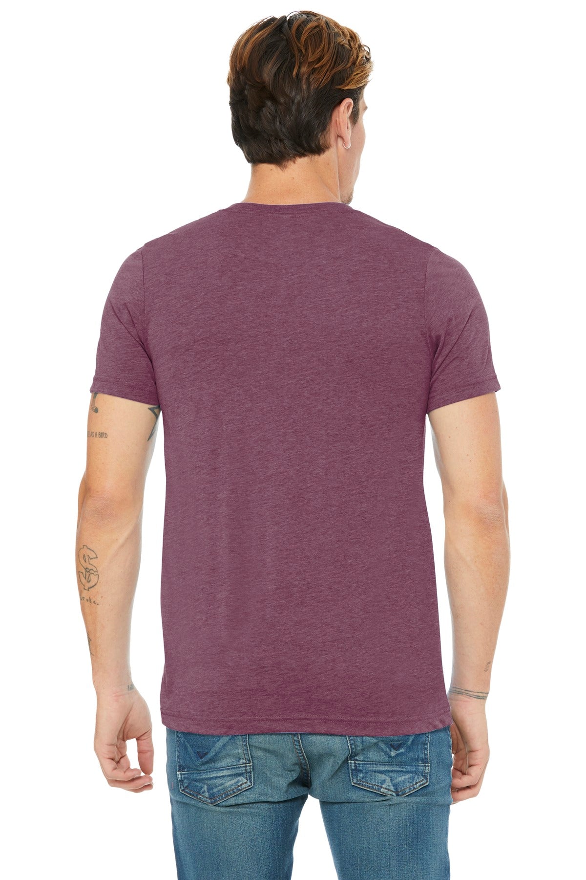 BELLA+CANVAS  Unisex Triblend Short Sleeve V-Neck Tee BC3415