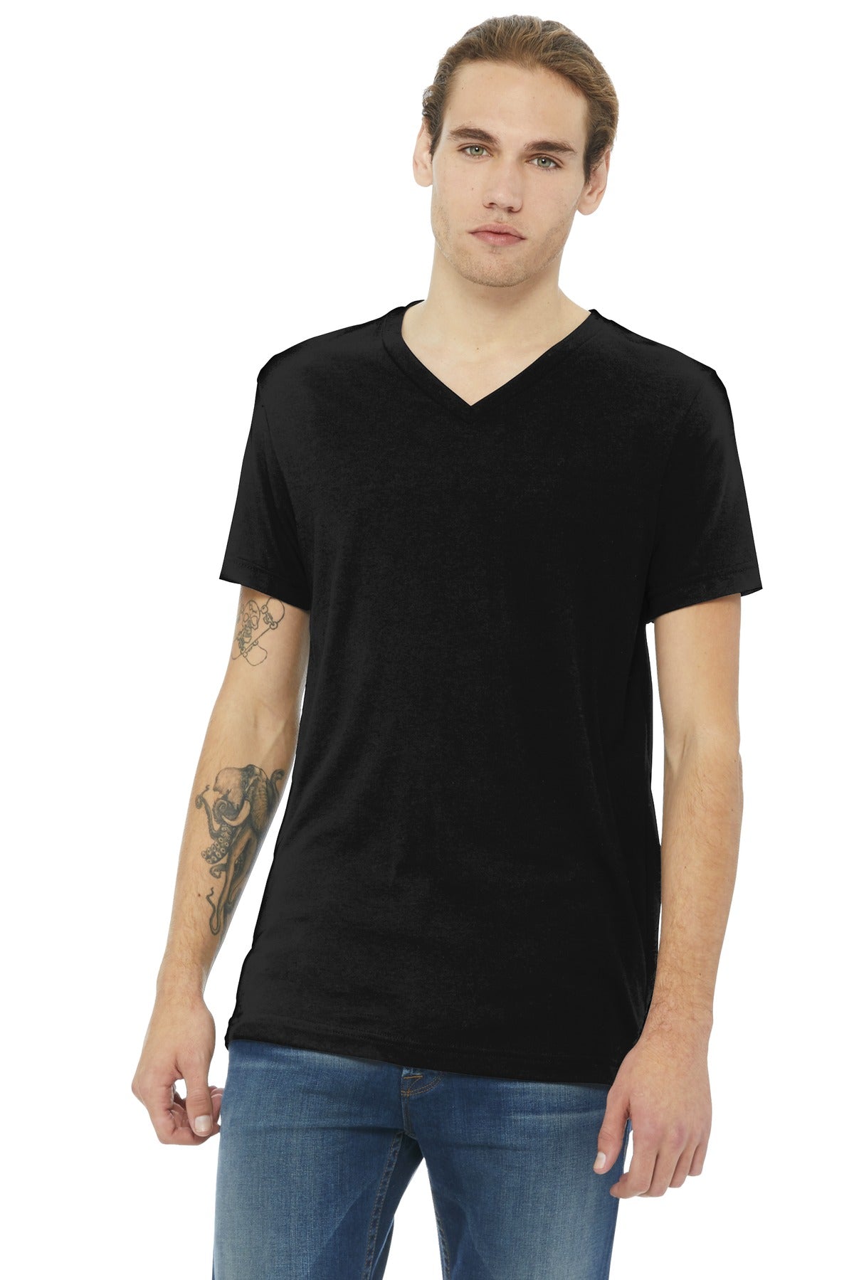 BELLA+CANVAS  Unisex Triblend Short Sleeve V-Neck Tee BC3415
