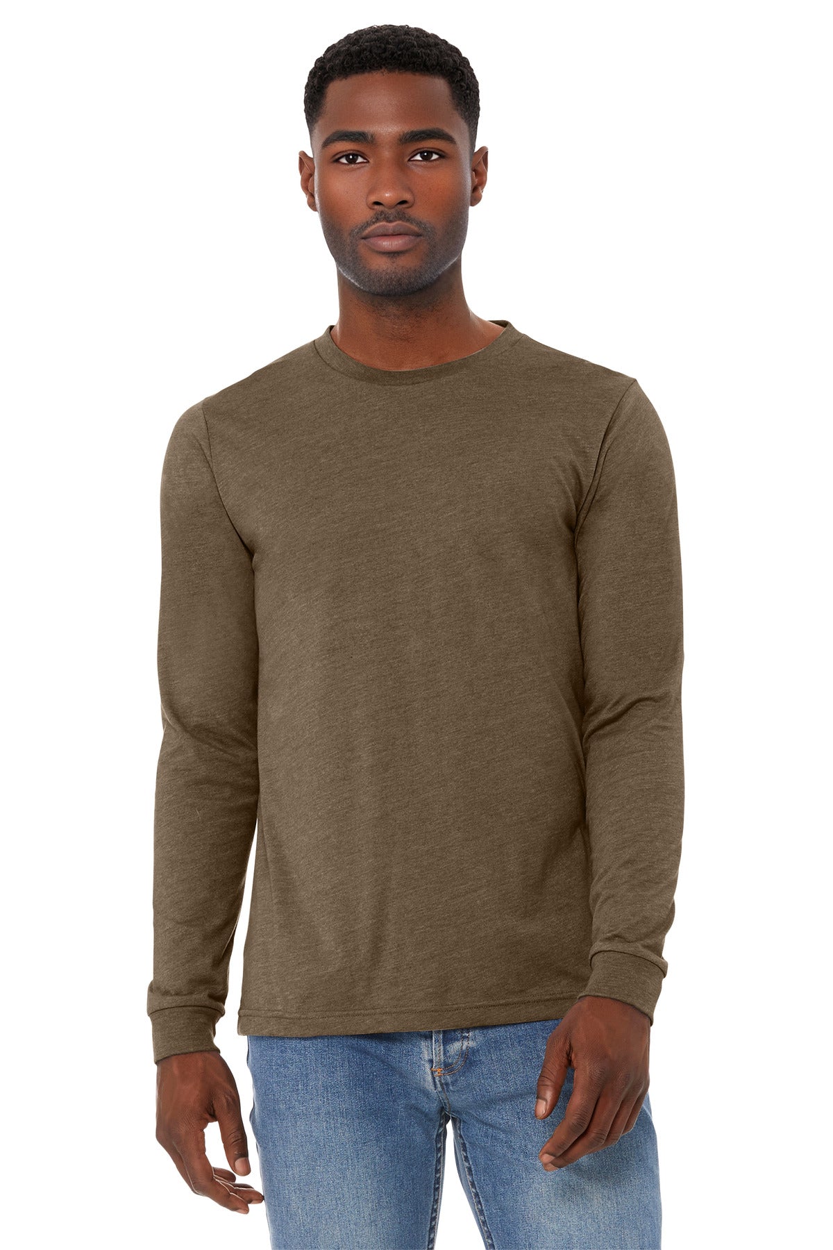 BELLA+CANVAS Unisex Heather CVC Long Sleeve Tee BC3501CVC