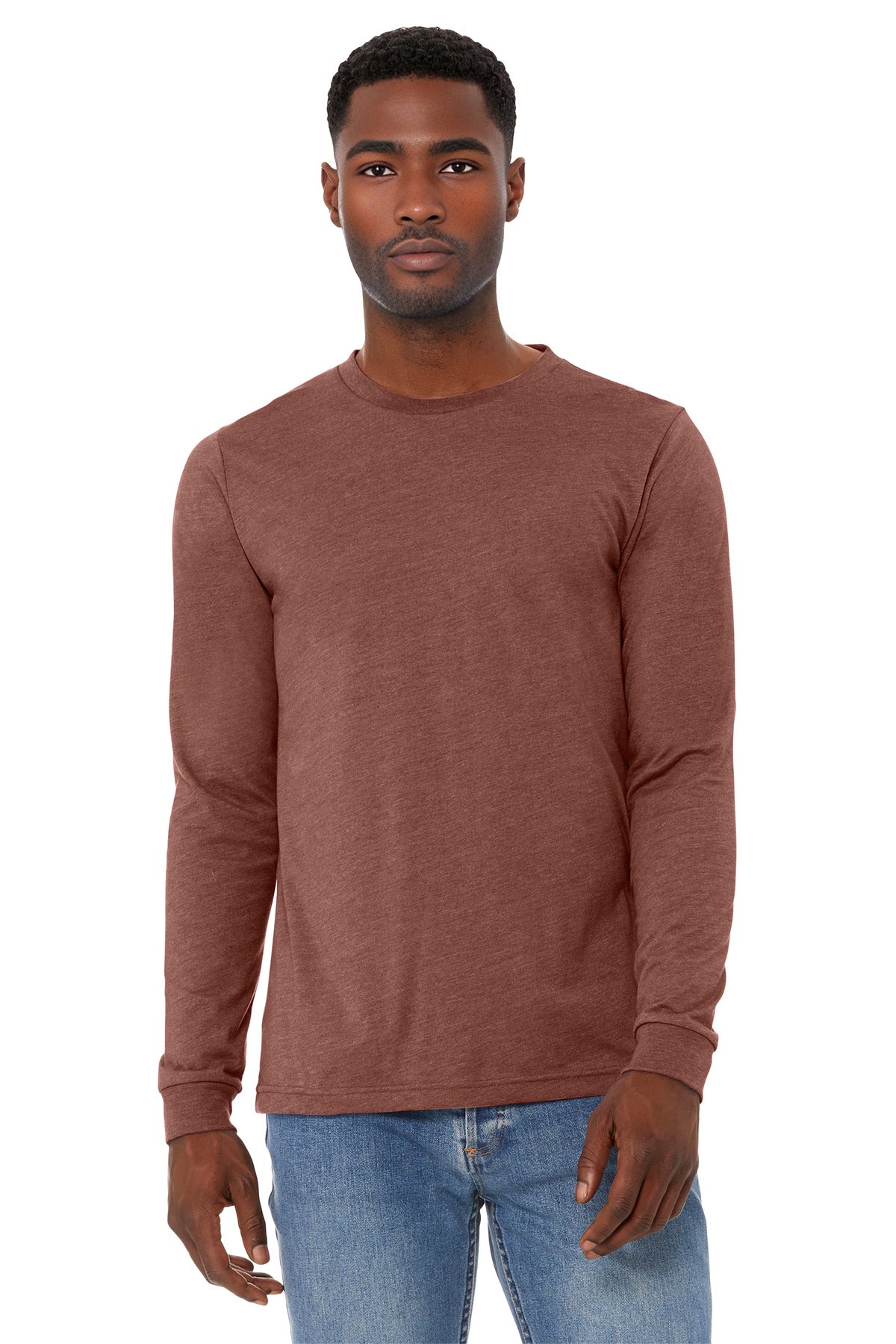 BELLA+CANVAS Unisex Heather CVC Long Sleeve Tee BC3501CVC
