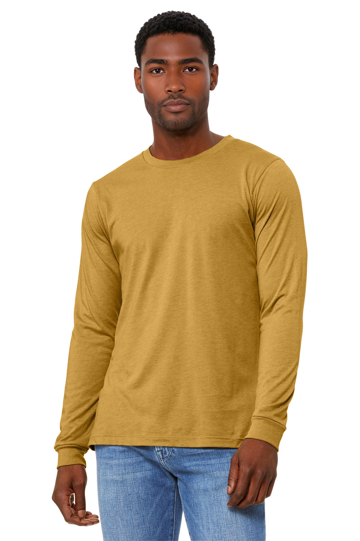 BELLA+CANVAS Unisex Heather CVC Long Sleeve Tee BC3501CVC