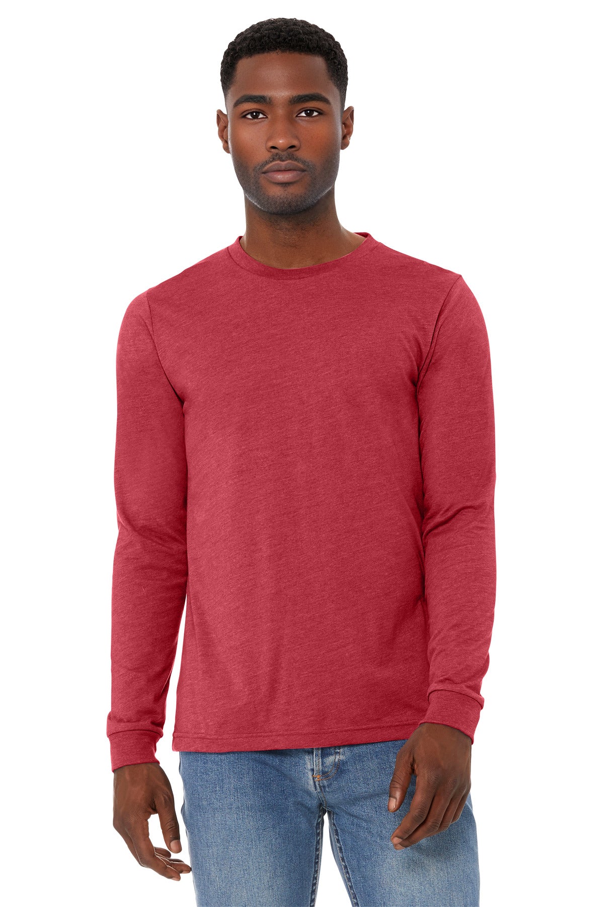 BELLA+CANVAS Unisex Heather CVC Long Sleeve Tee BC3501CVC