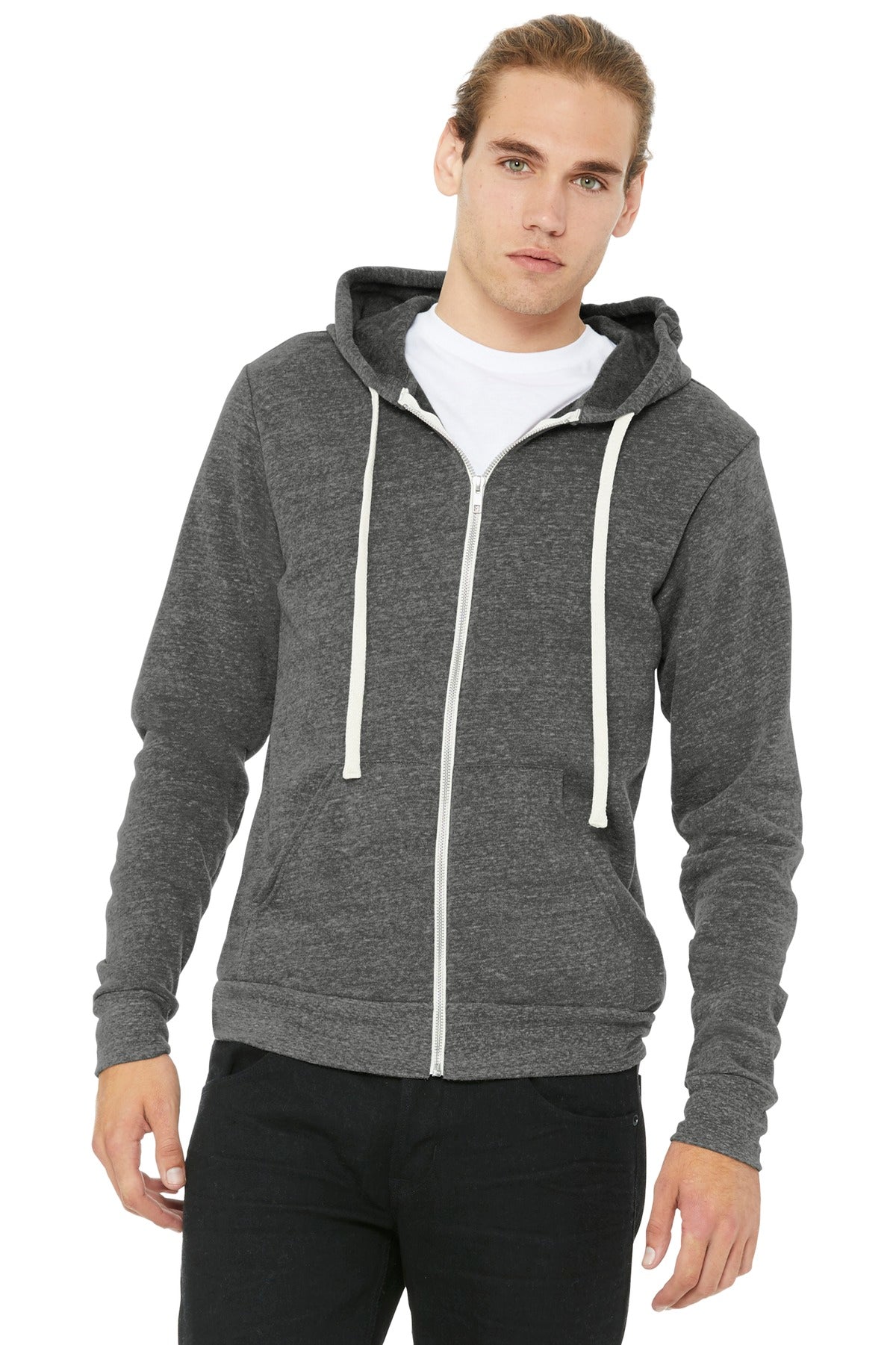 epine é frill zip sweat blouson white Men's adidas Z.N.E Full Zip Hoodie