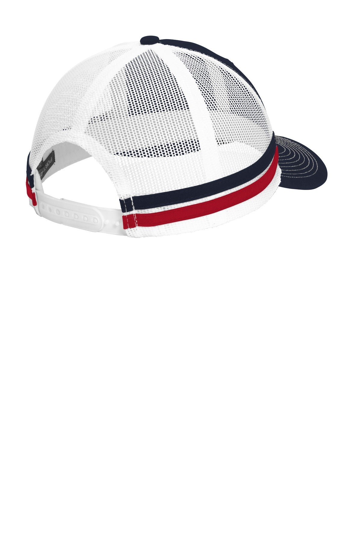 Port Authority Two-Stripe Snapback Trucker Cap C113