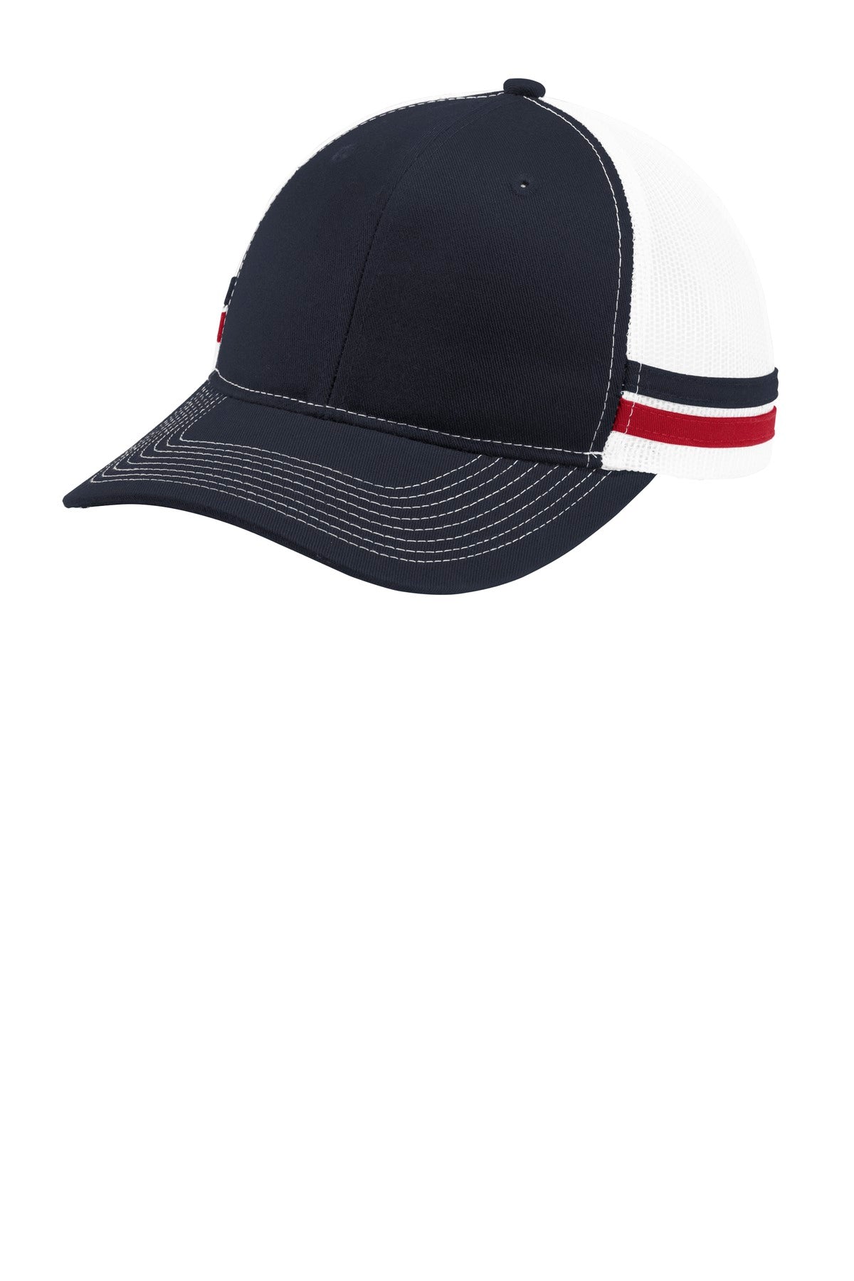 Port Authority Two-Stripe Snapback Trucker Cap C113
