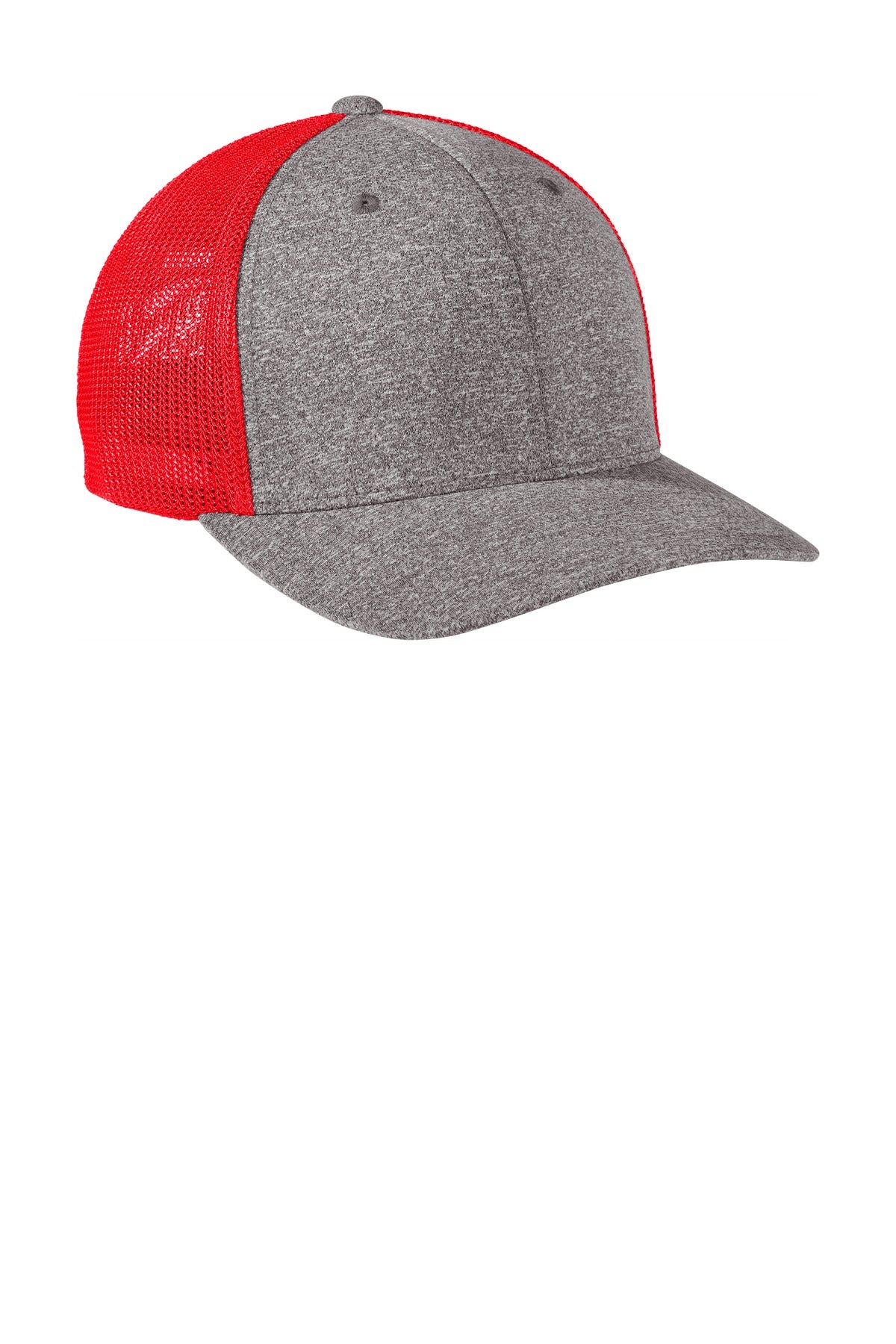 Port Authority  Flexfit  Melange Mesh Back Trucker Cap C302