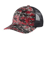 Port Authority  Digi Camo Snapback Trucker Cap C404