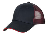 Port Authority Double Mesh Snapback Sandwich Bill Cap C818