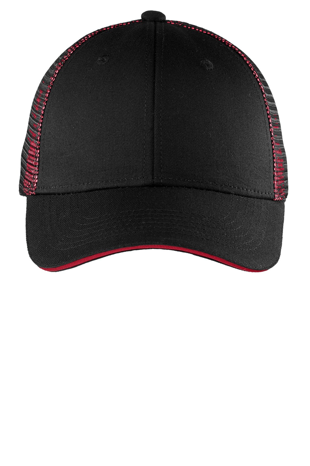 Port Authority Double Mesh Snapback Sandwich Bill Cap C818