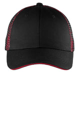 Port Authority Double Mesh Snapback Sandwich Bill Cap C818