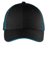 Port Authority Double Mesh Snapback Sandwich Bill Cap C818