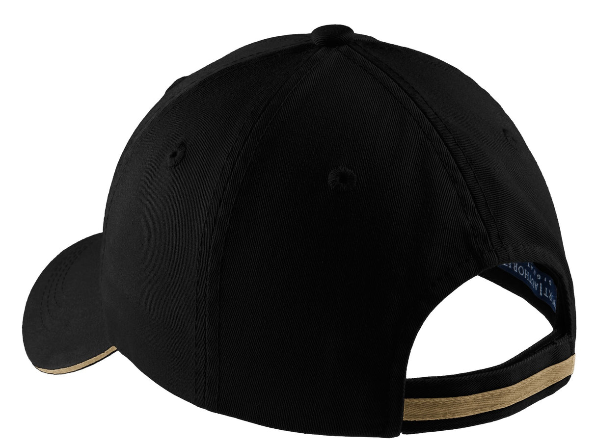 Port Authority Sandwich Bill Cap with Striped Closure C830