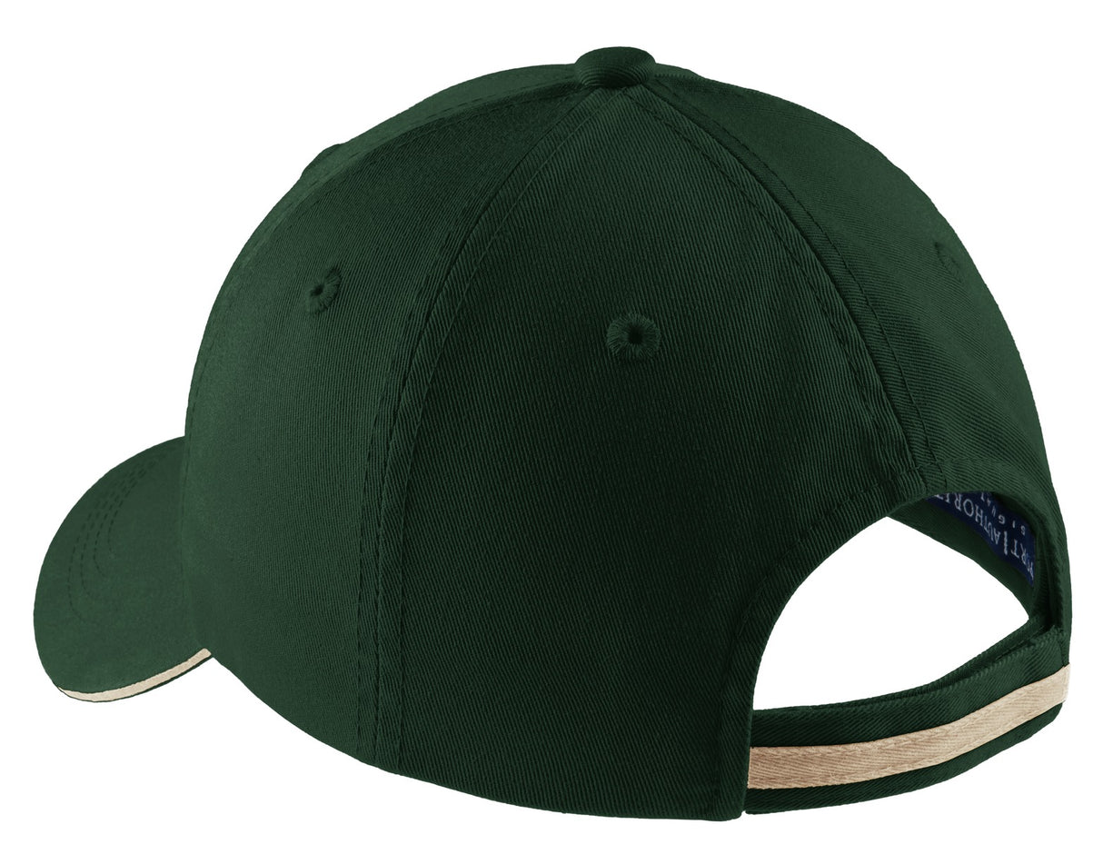 Port Authority Sandwich Bill Cap with Striped Closure C830