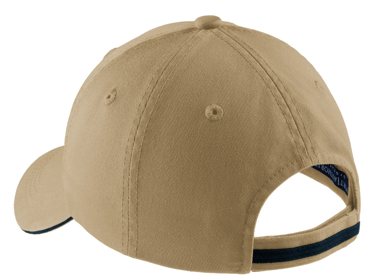 Port Authority Sandwich Bill Cap with Striped Closure C830