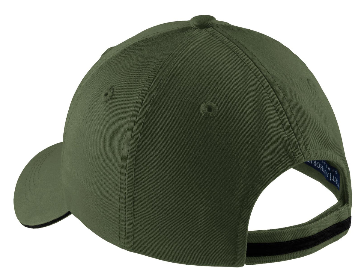Port Authority Sandwich Bill Cap with Striped Closure C830