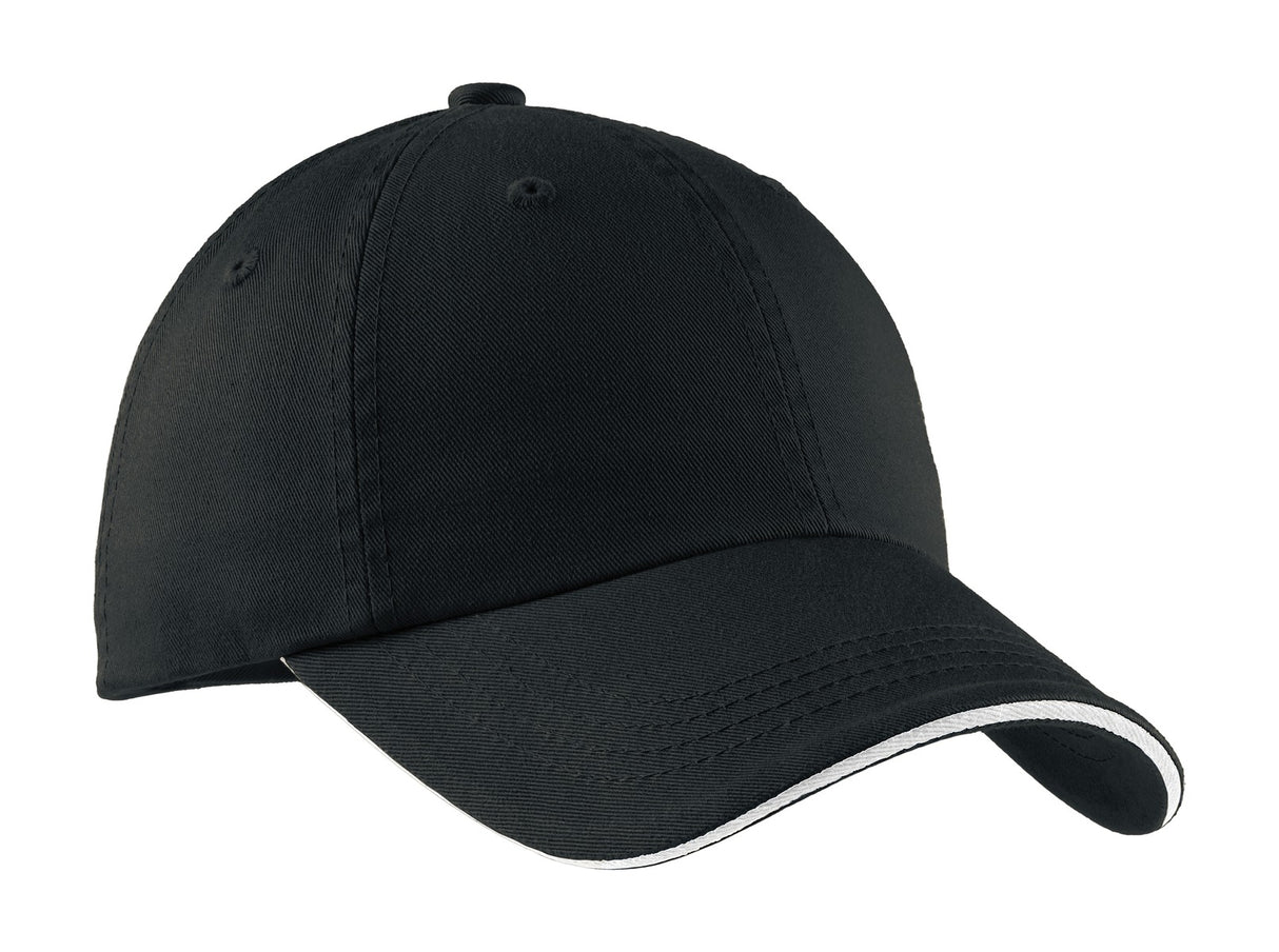 Port Authority Sandwich Bill Cap with Striped Closure C830