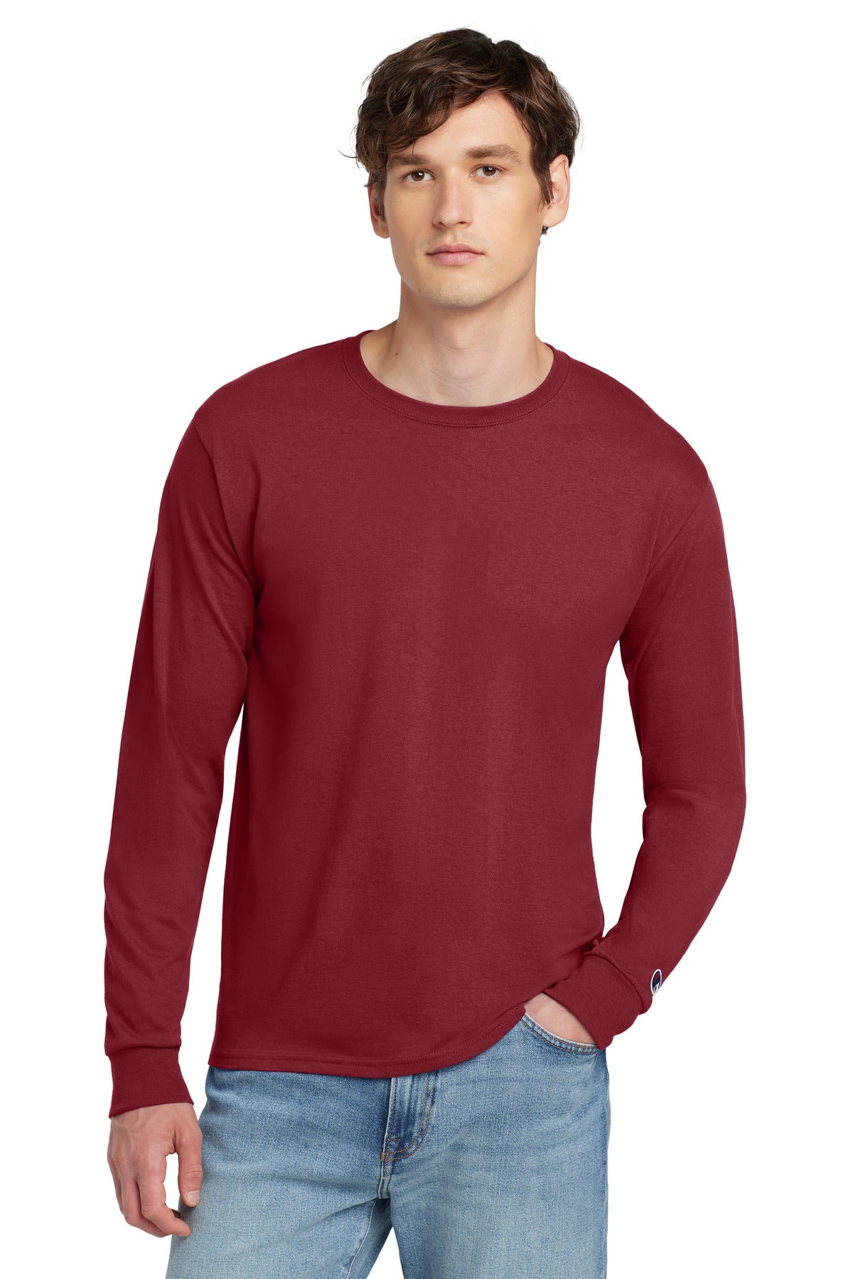Champion Heritage 5.2-Oz. Jersey Long Sleeve Tee CC8C