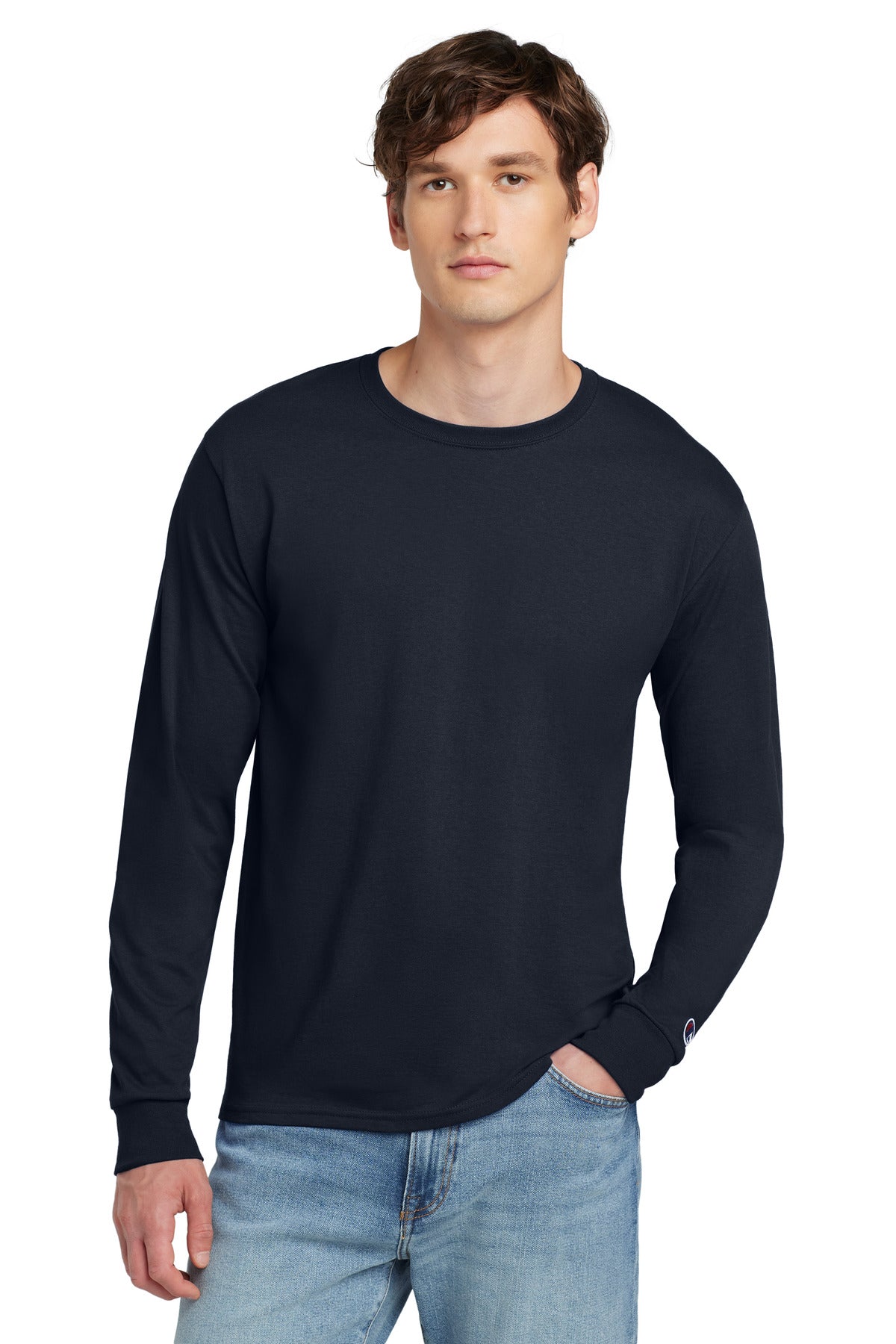 Champion Heritage 5.2-Oz. Jersey Long Sleeve Tee CC8C