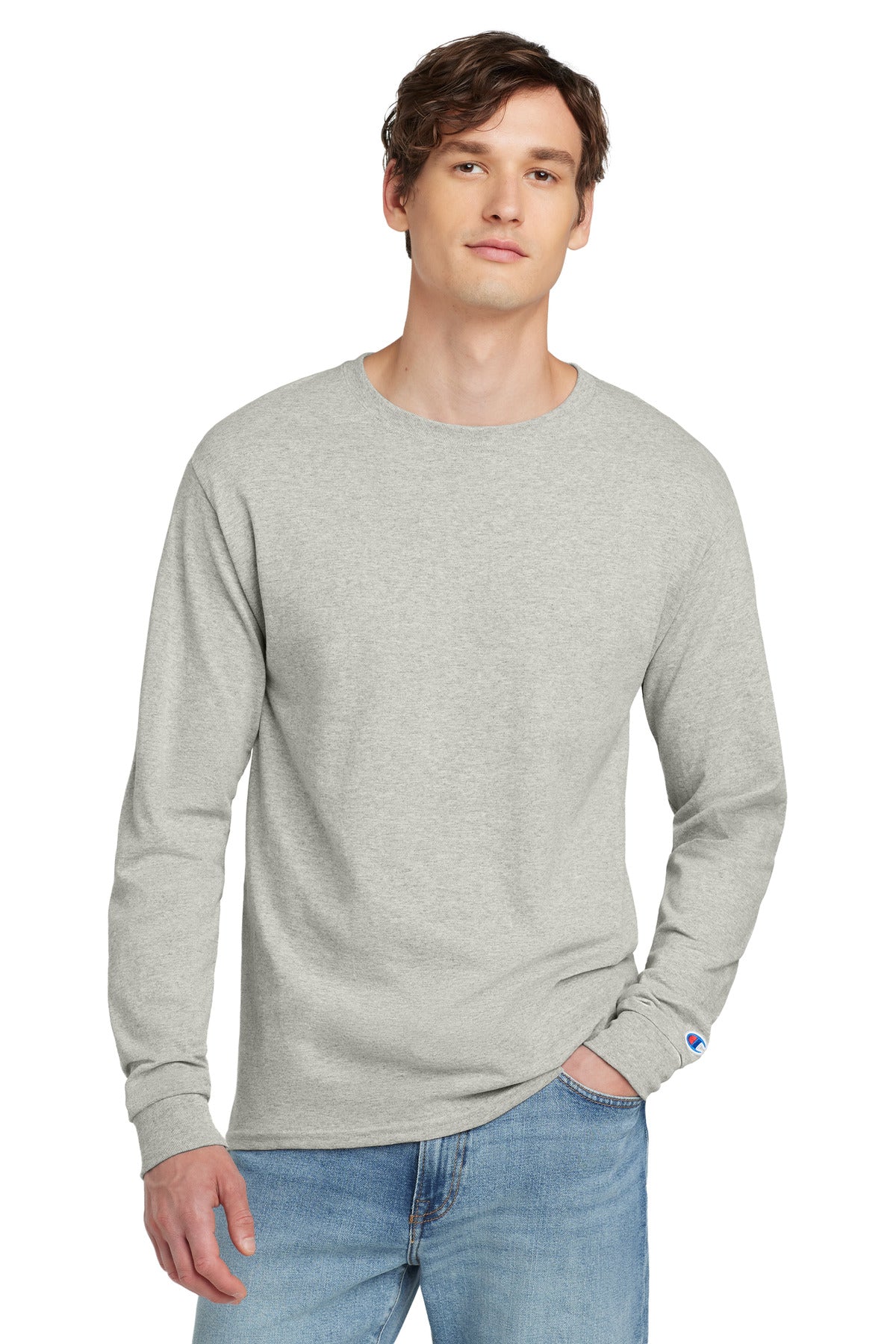 Champion Heritage 5.2-Oz. Jersey Long Sleeve Tee CC8C