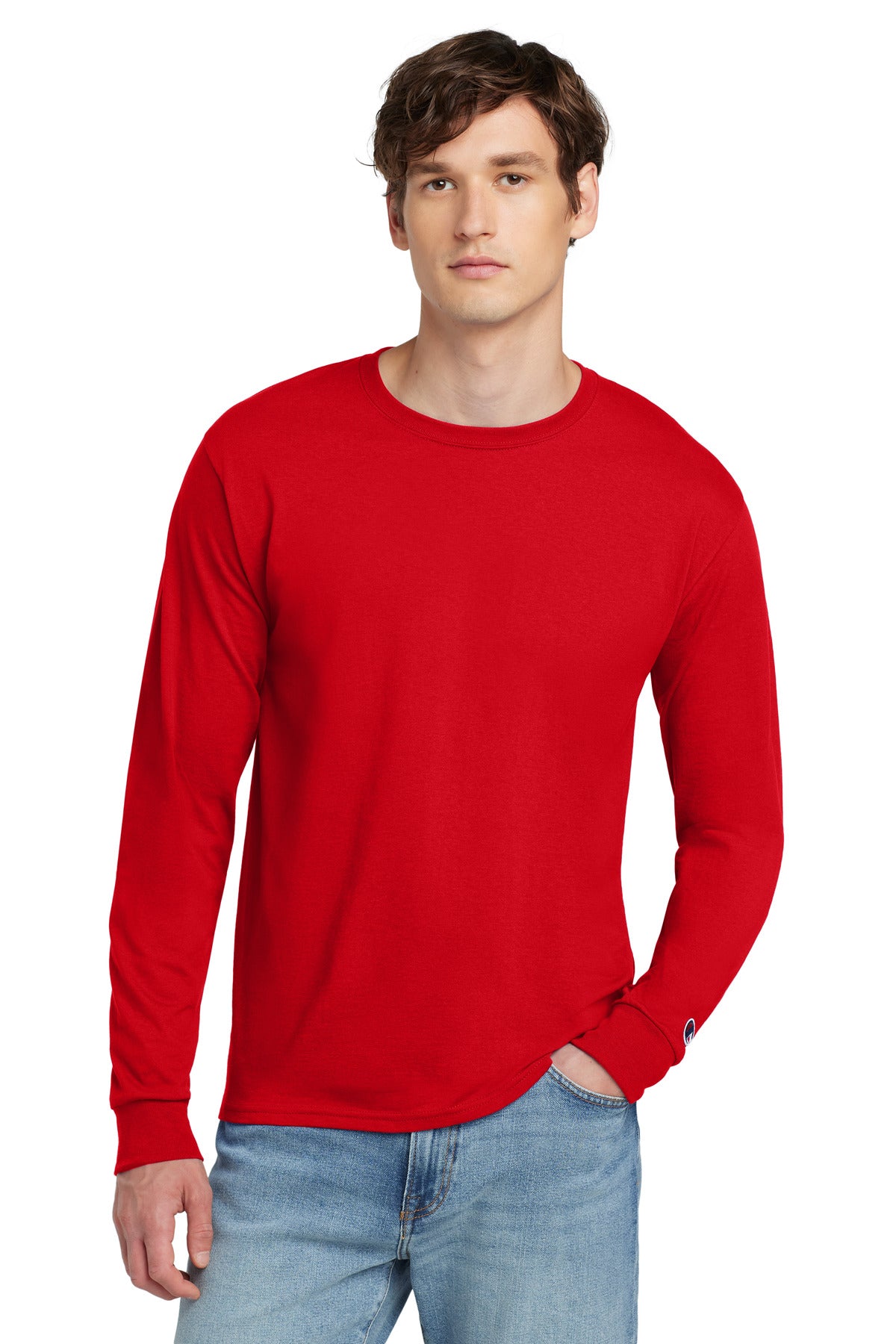 Champion Heritage 5.2-Oz. Jersey Long Sleeve Tee CC8C