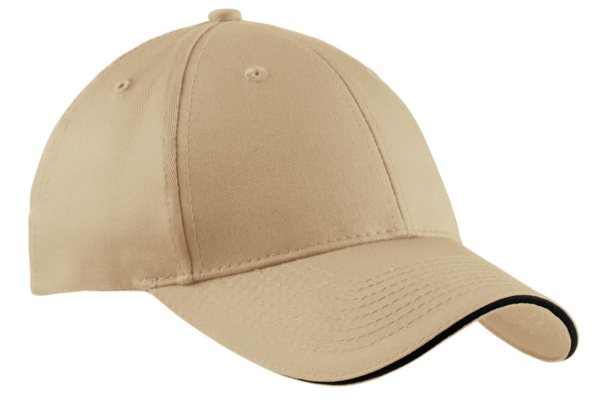 Port Authority Cotton Twill Sandwich Bill Cap CP85