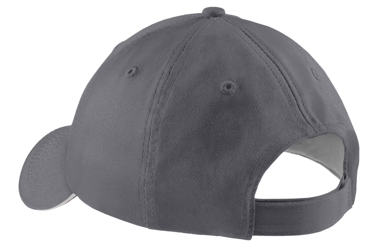 Port Authority Cotton Twill Sandwich Bill Cap CP85