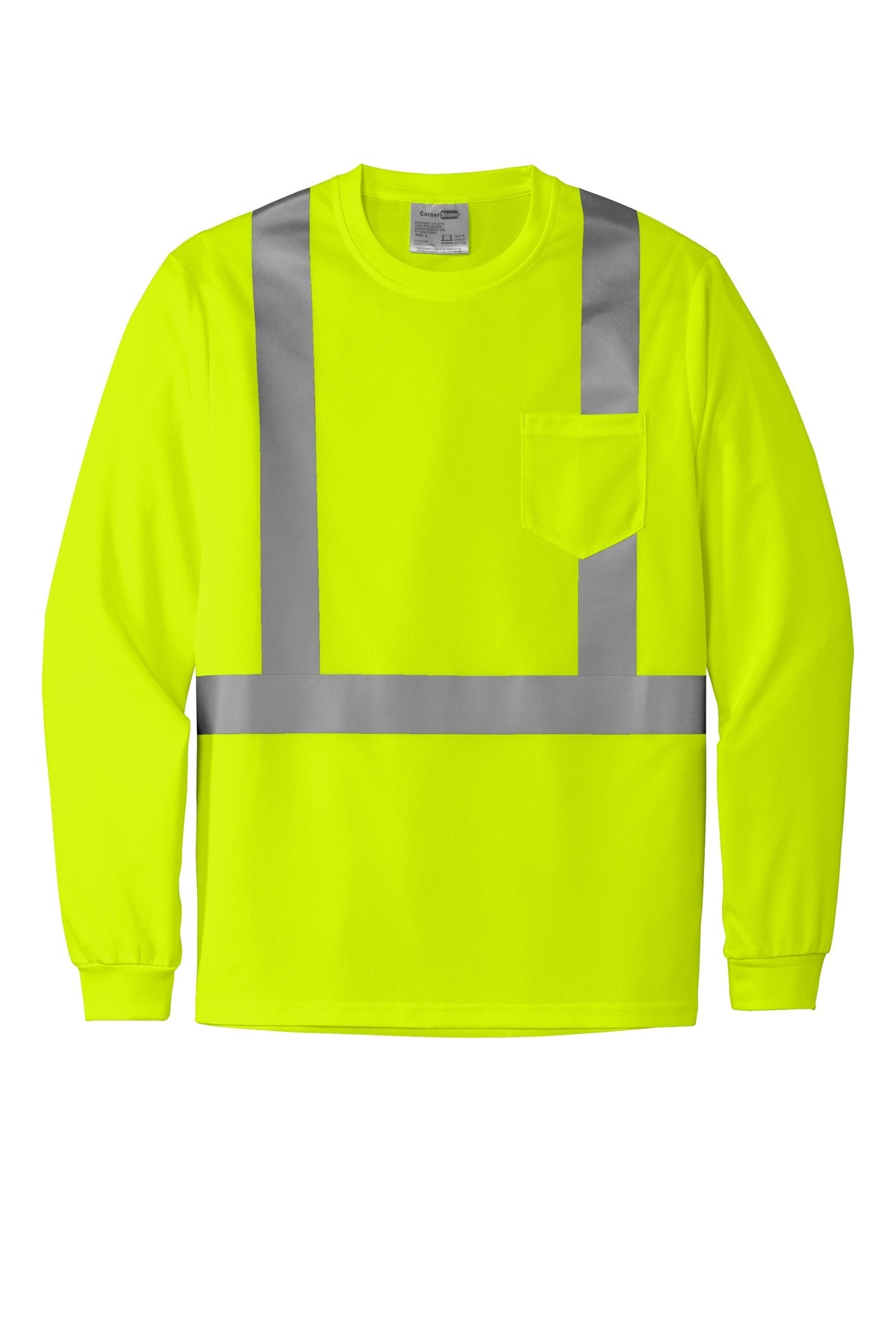 CornerStone  ANSI 107 Class 2 Mesh Long Sleeve Tee CS201