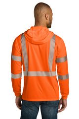 CornerStone ANSI 107 Class 3 Long Sleeve Segmented Tape Hooded Tee CS208