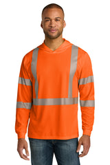 CornerStone ANSI 107 Class 3 Long Sleeve Segmented Tape Hooded Tee CS208