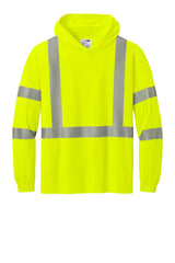 CornerStone ANSI 107 Class 3 Long Sleeve Segmented Tape Hooded Tee CS208