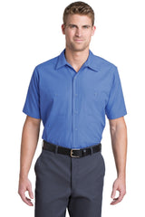 Red Kap Short Sleeve Striped Industrial Work Shirt CS20