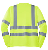 CornerStone ANSI 107 Class 3 Long Sleeve Snag-Resistant Reflective T-Shirt CS409