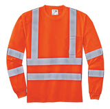 CornerStone ANSI 107 Class 3 Long Sleeve Snag-Resistant Reflective T-Shirt CS409