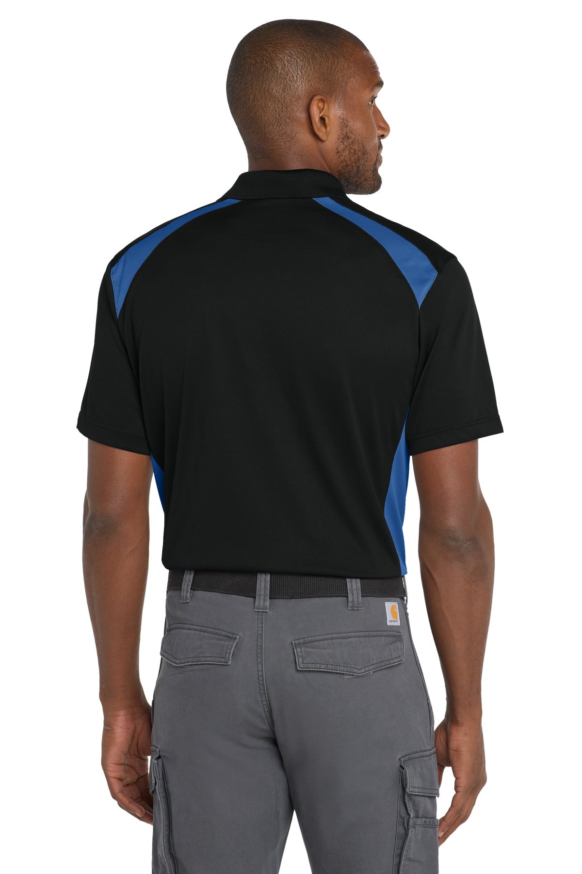 CornerStone Select Snag-Proof Two Way Colorblock Pocket Polo CS416
