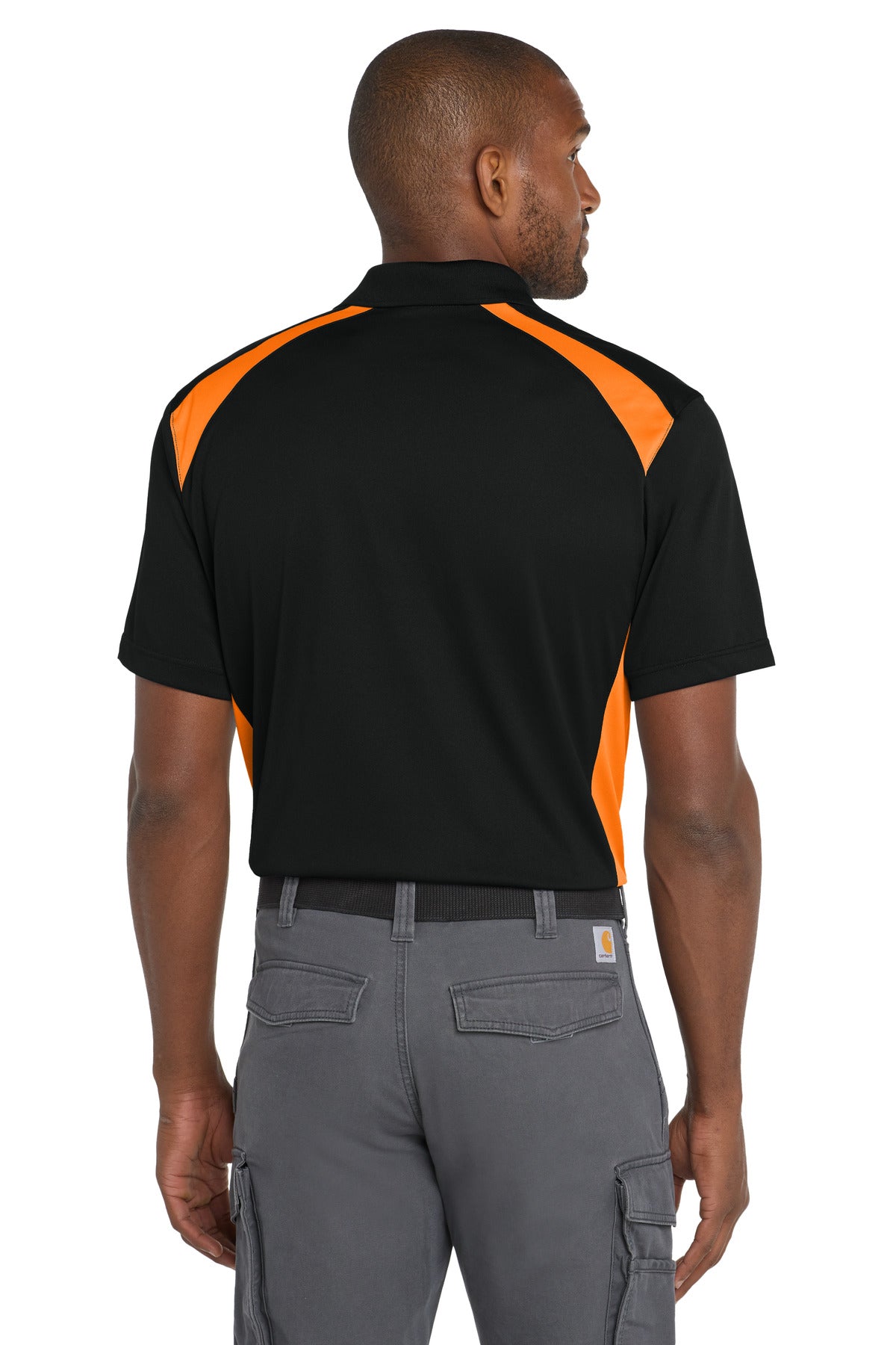 CornerStone Select Snag-Proof Two Way Colorblock Pocket Polo CS416